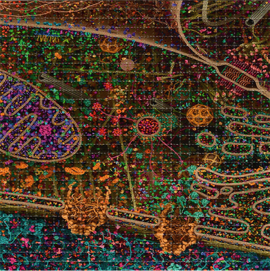 Cell Structure LSD blotter art print