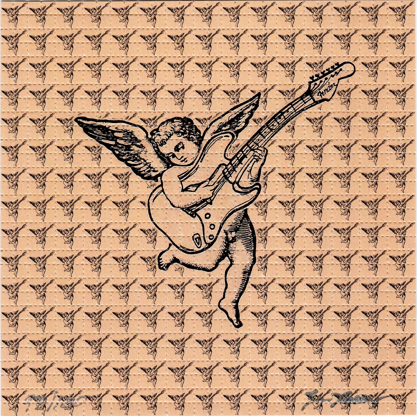 Festi Cherub by Ken Kesey by Signed by Zane Kesey Limited Edition LSD blotter art print