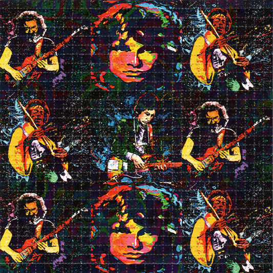 Rock Heroes X9 LSD blotter art print