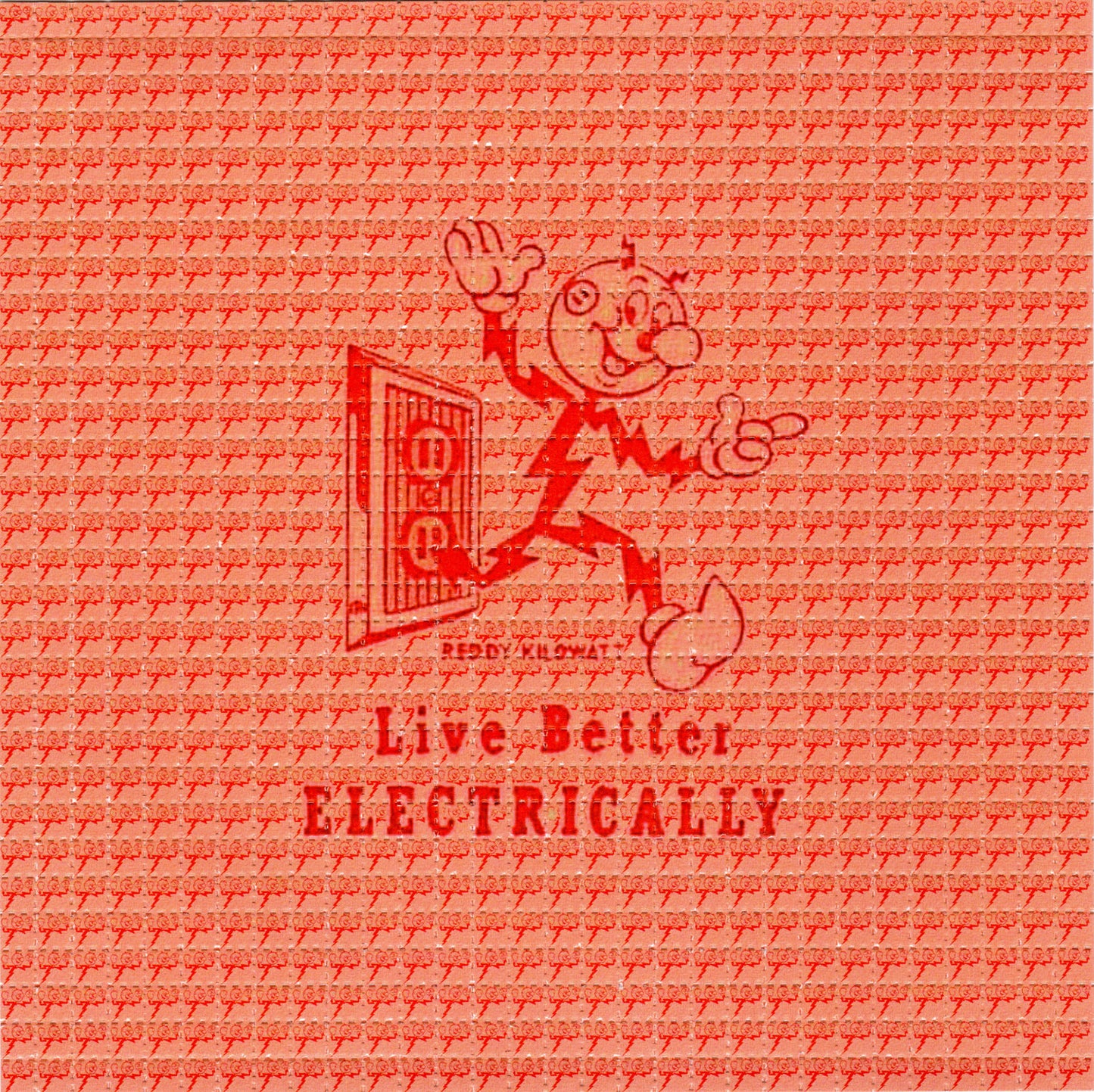 Reddy Kilowatt LSD blotter art print