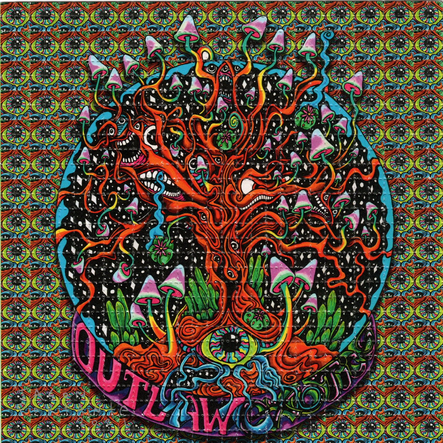 Outlaw Chronic ShroomTree by Jason Portante Signed Limited Edition LSD blotter art print