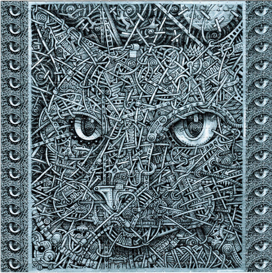 Cat by Lobster X Signed Limited Edition LSD blotter art print