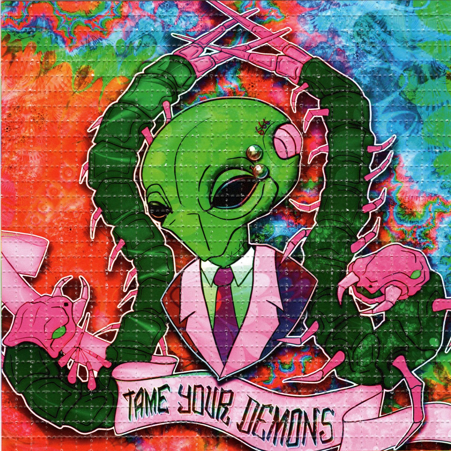 Tame Your Demons by Vini Kiniki SIGNED Limited Edition LSD blotter art print