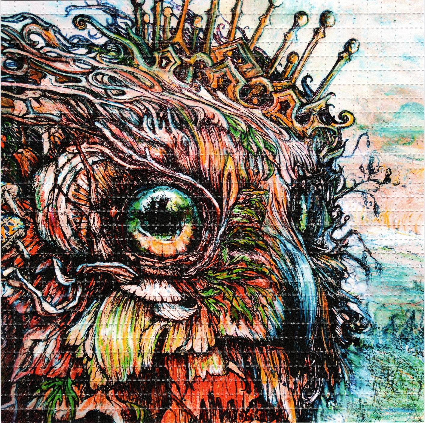 Owl-sley by Kuhmali Signed Limited Edition LSD blotter art print