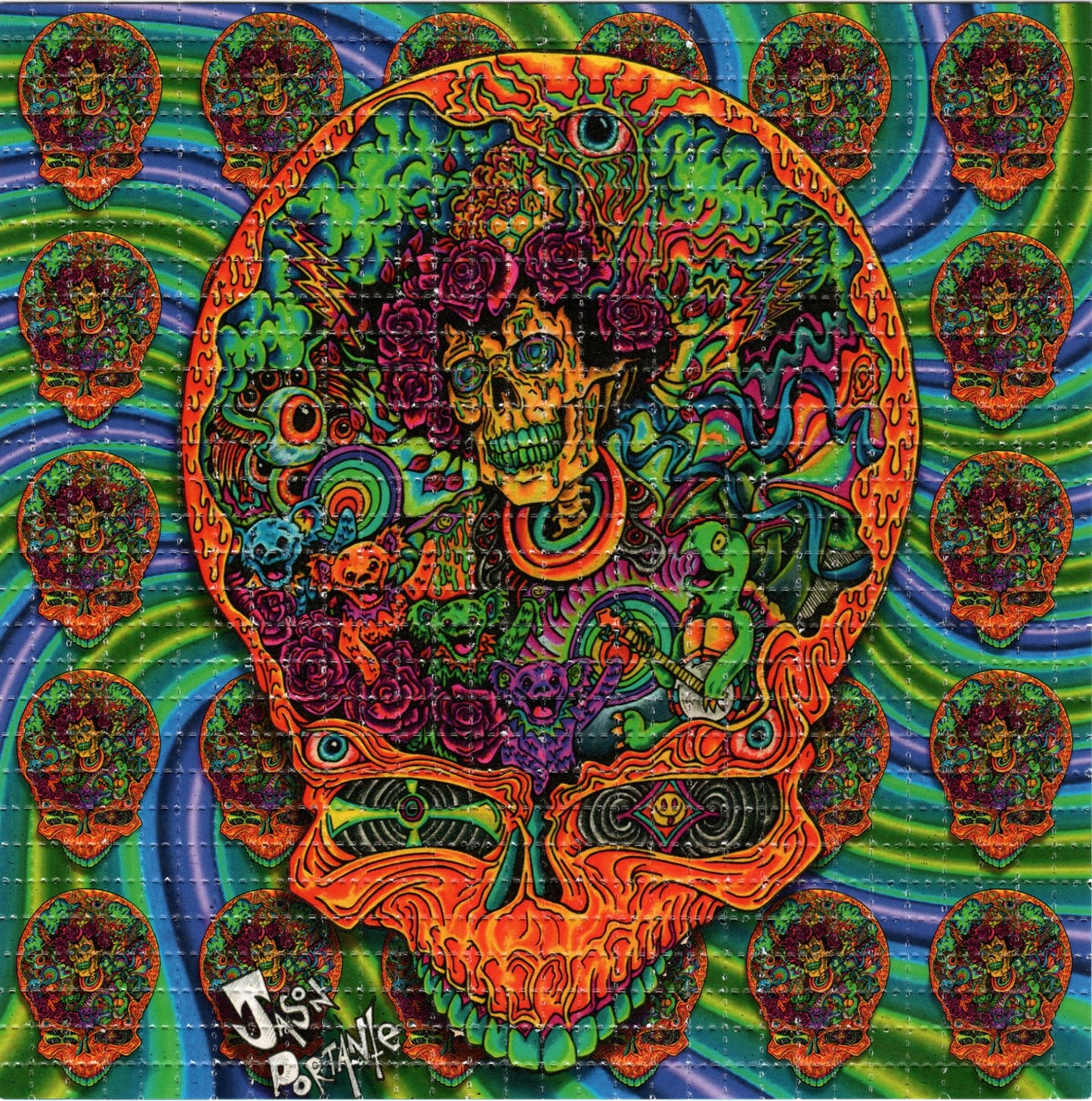 Bertha Melt by Jason Portante Signed Limited Edition LSD blotter art print