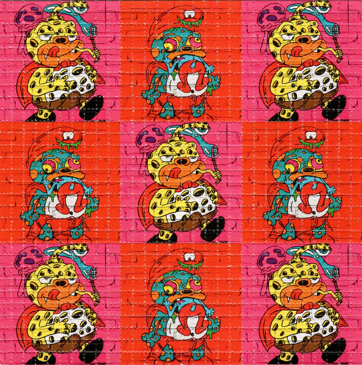 Toad Eater X9 by Crisis Chris Signed Limited Edition LSD blotter art print