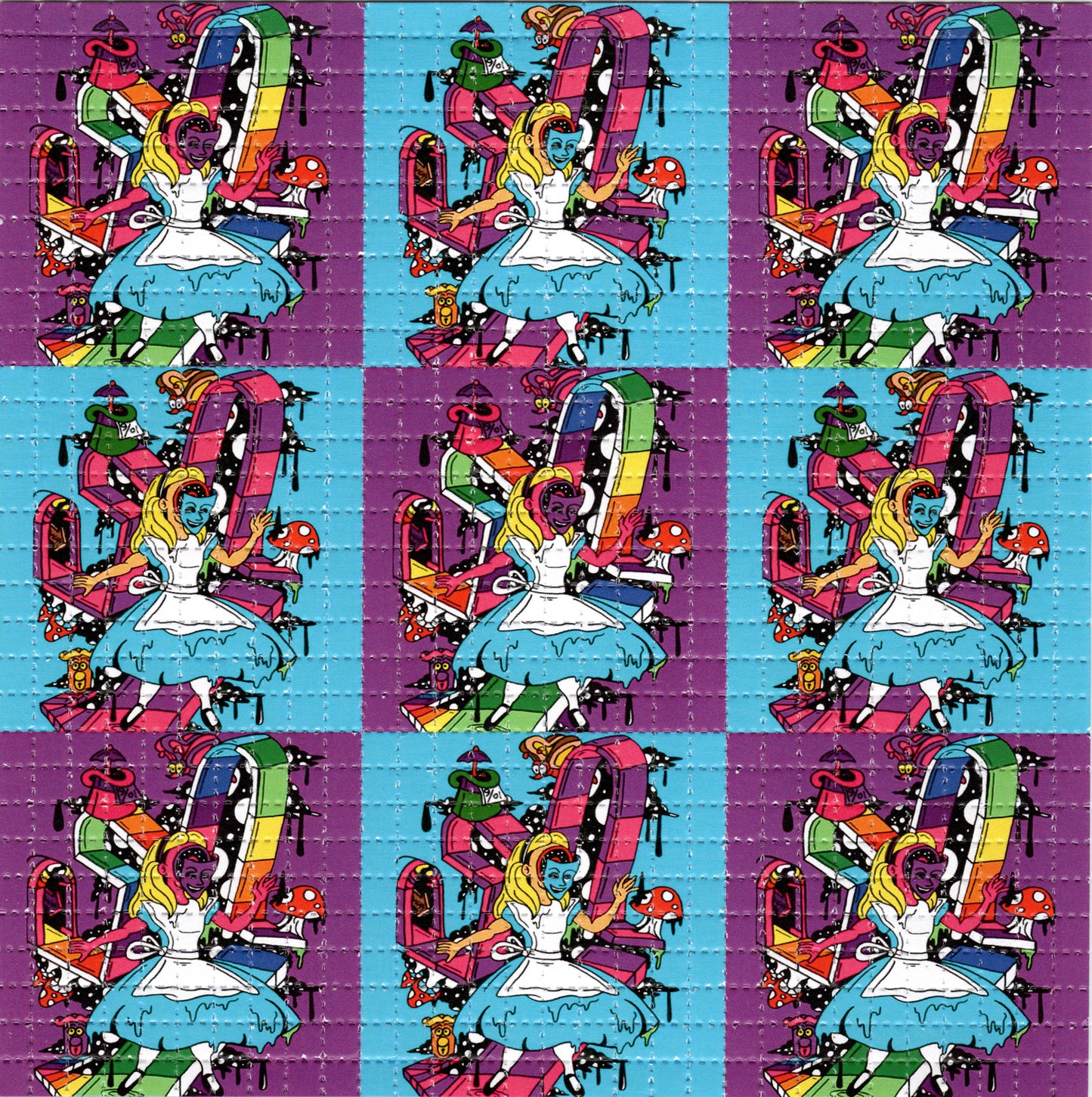 Alice X9 by Crisis Chris Signed Limited Edition LSD blotter art print
