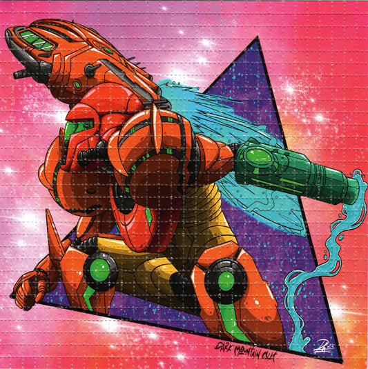 Samus by Dark Mt Cult Signed Limited Edition LSD blotter art print