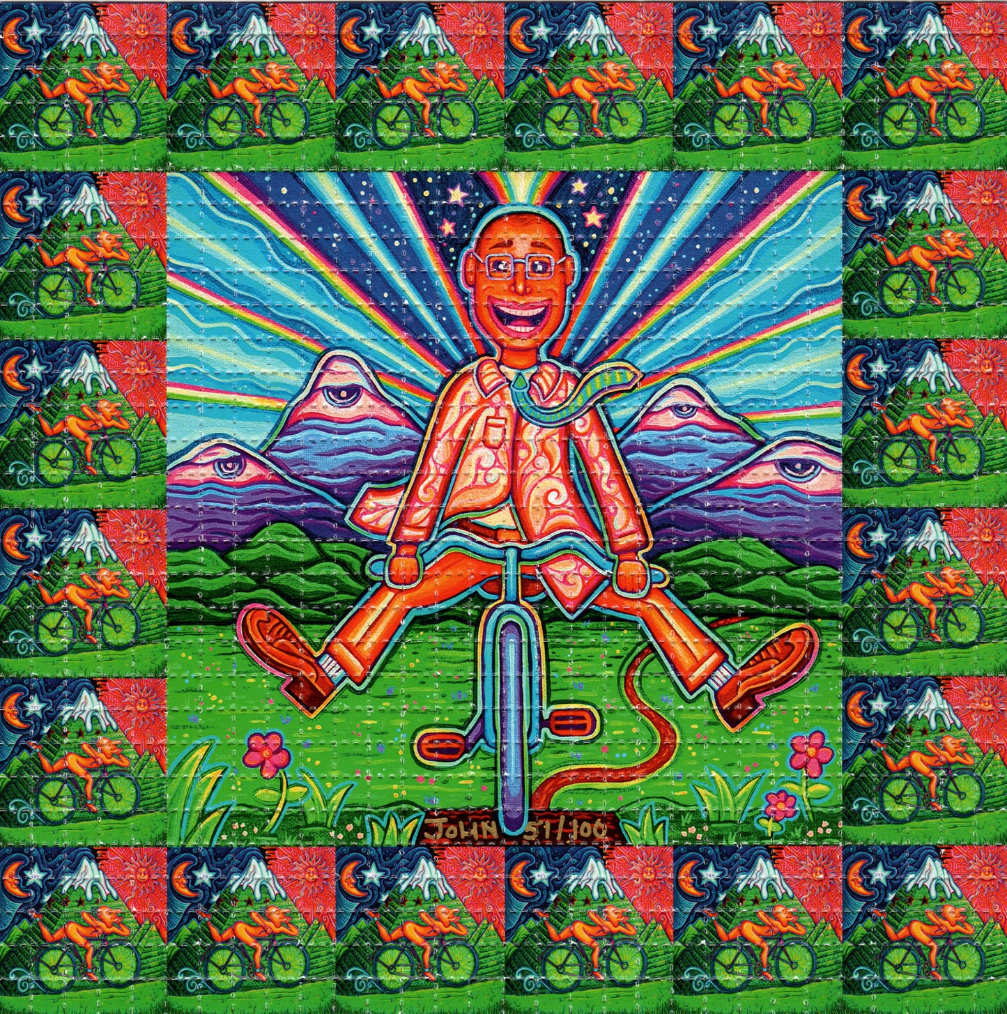 Albert Hofman Bike V2 by John Speaker Signed Limited Edition LSD blotter art print