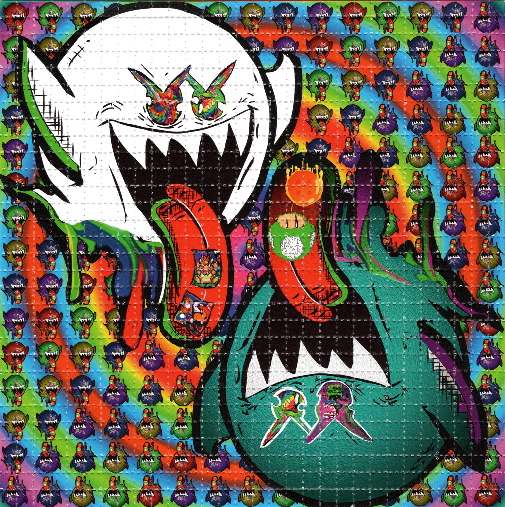 Super Tab Boo by Unstabbabell SIGNED Limited Edition LSD blotter art p ...