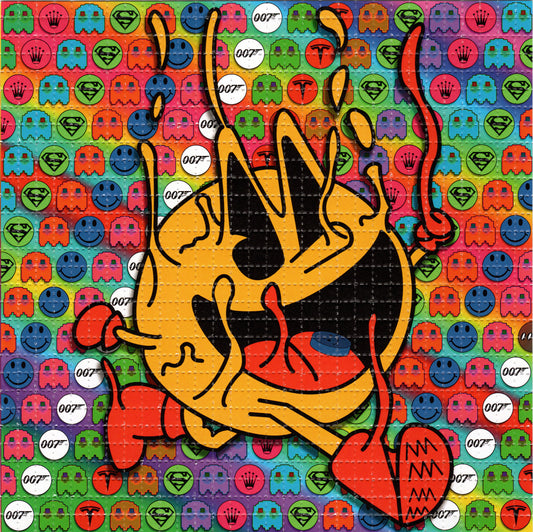 PacPac Ciddy by Unstabbabell SIGNED Limited Edition LSD blotter art print