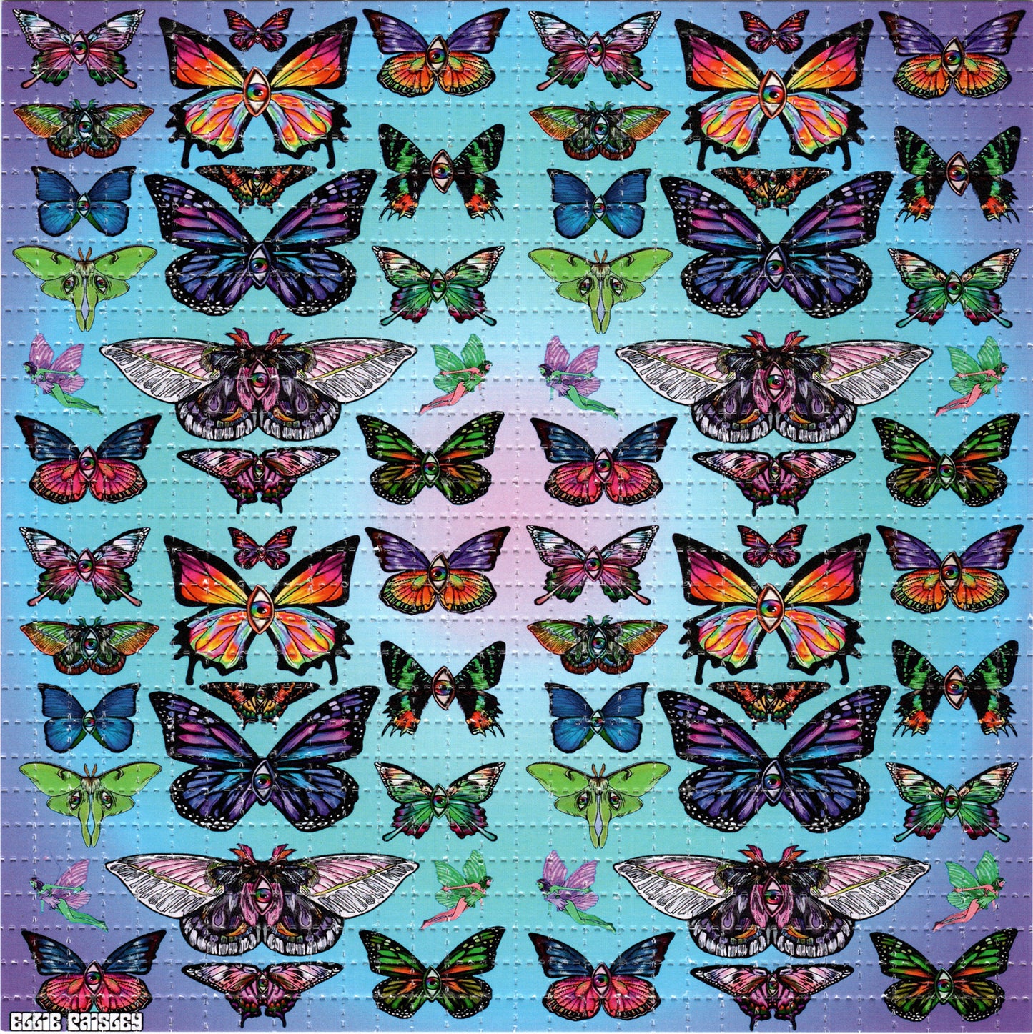 Butterfleye by Ellie Paisley Brooks Signed Limited Edition LSD blotter art print