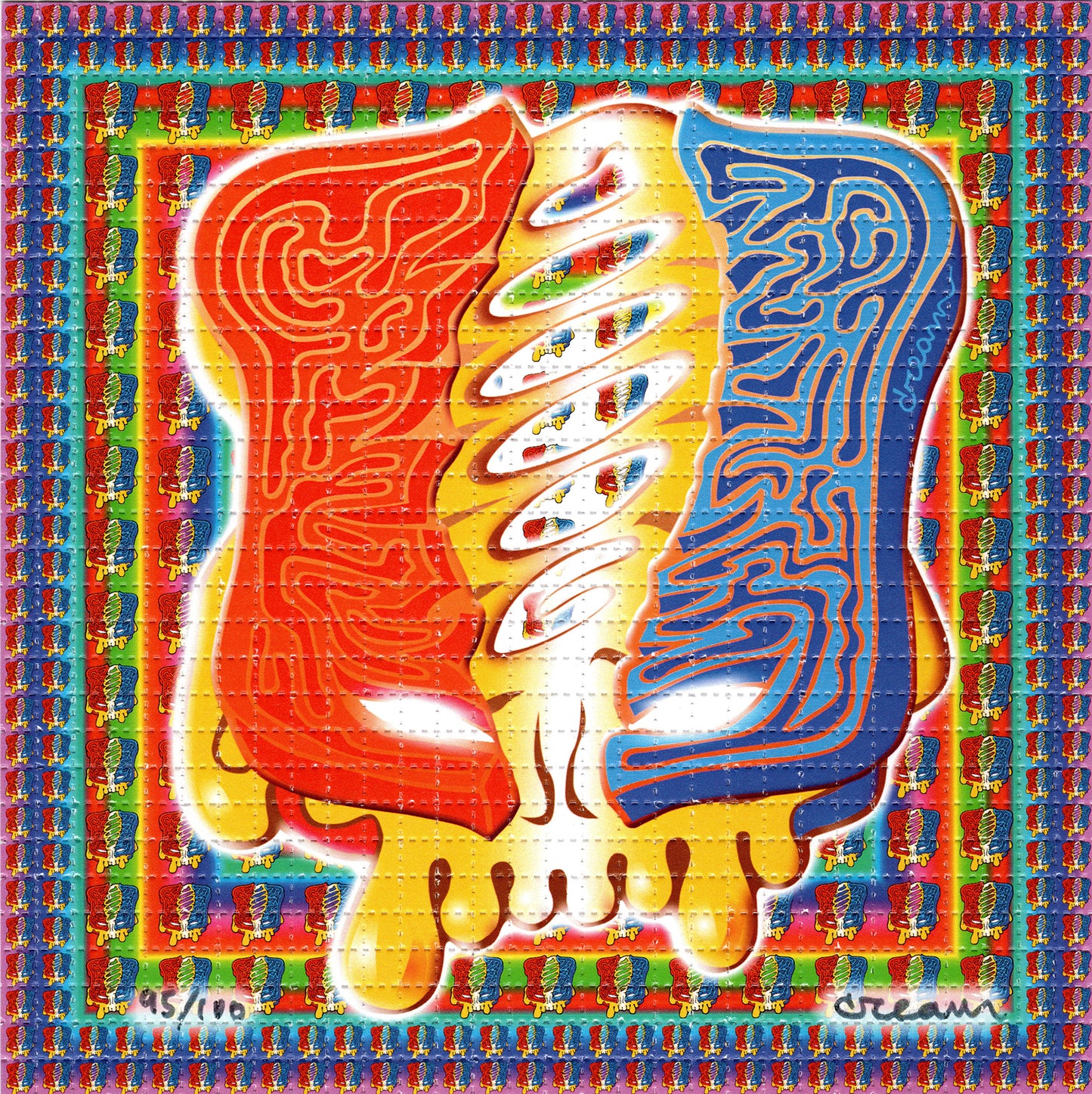 Grateful Grilled Cheese by  CREAM (Peter Kapelyan) Signed Limited Edition LSD blotter art print