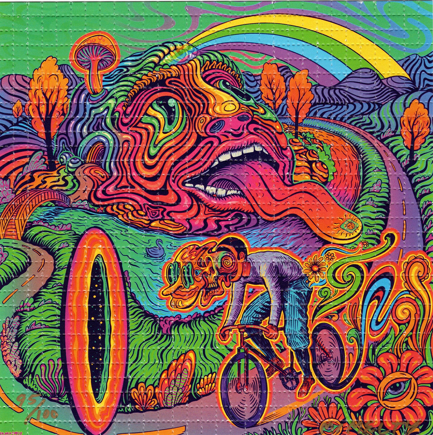 Day Tripper by Mr Melty SIGNED Limited Edition LSD blotter art print