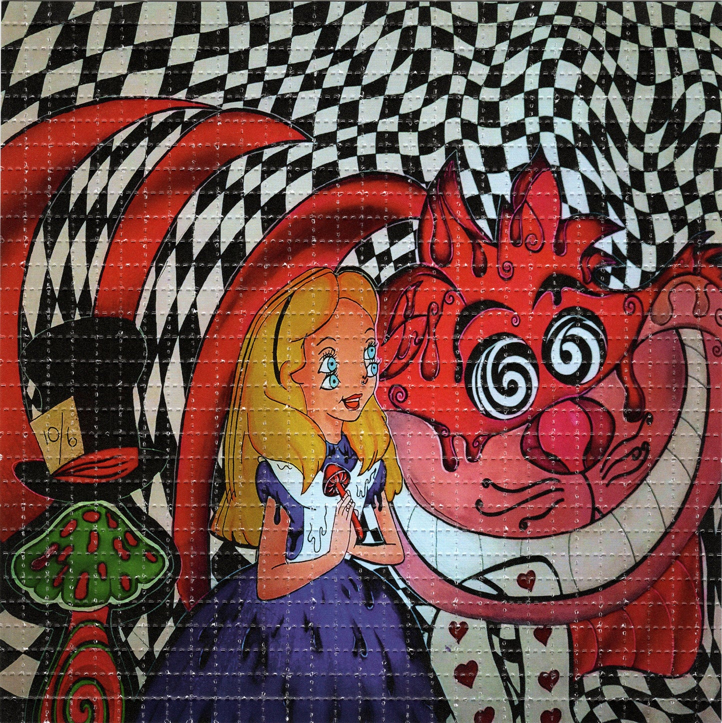 Alice by Tripsy Lou SIGNED Limited Edition LSD blotter art print
