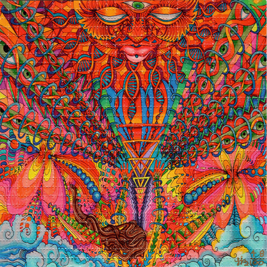 A Moment of Praise A (two part blotter) by Hannah Elisabeth Buchheit Signed Limited Edition LSD blotter art print