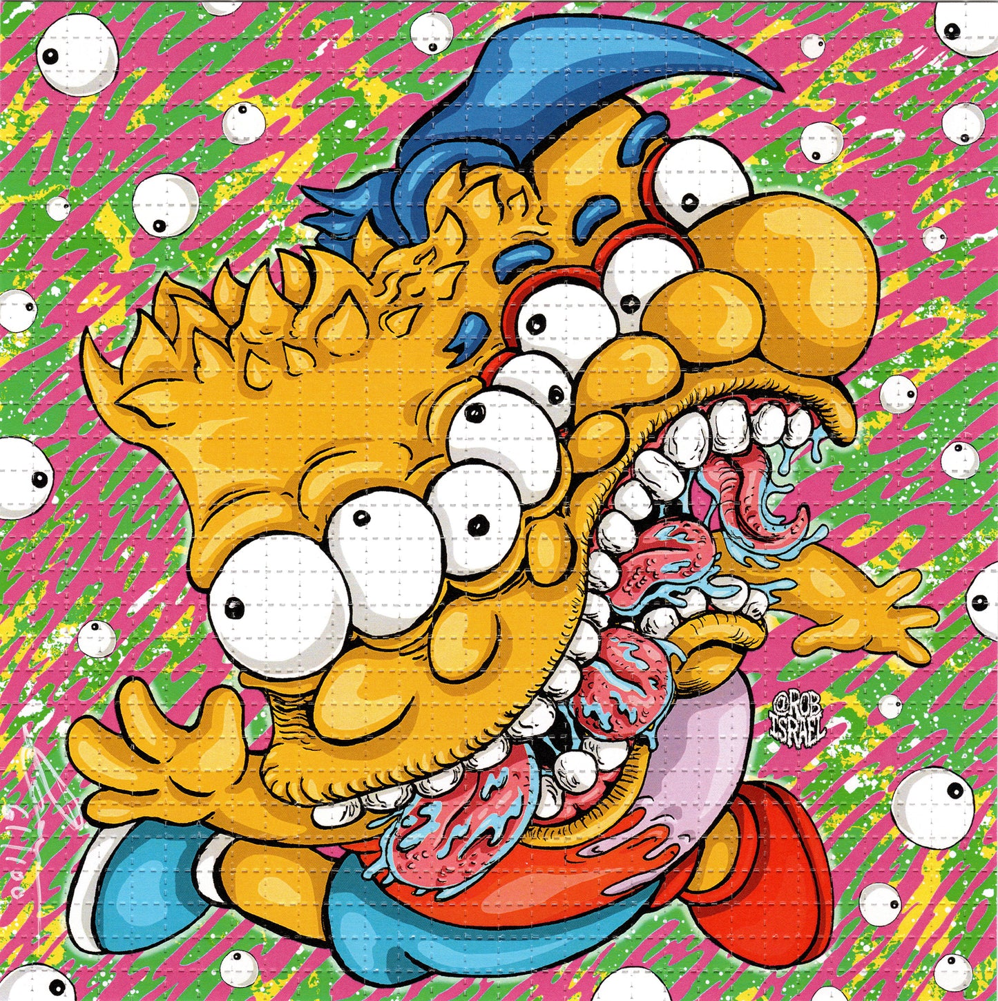 Bart-Millhouse Melt by Rob Israel SIGNED Limited Edition LSD blotter art print