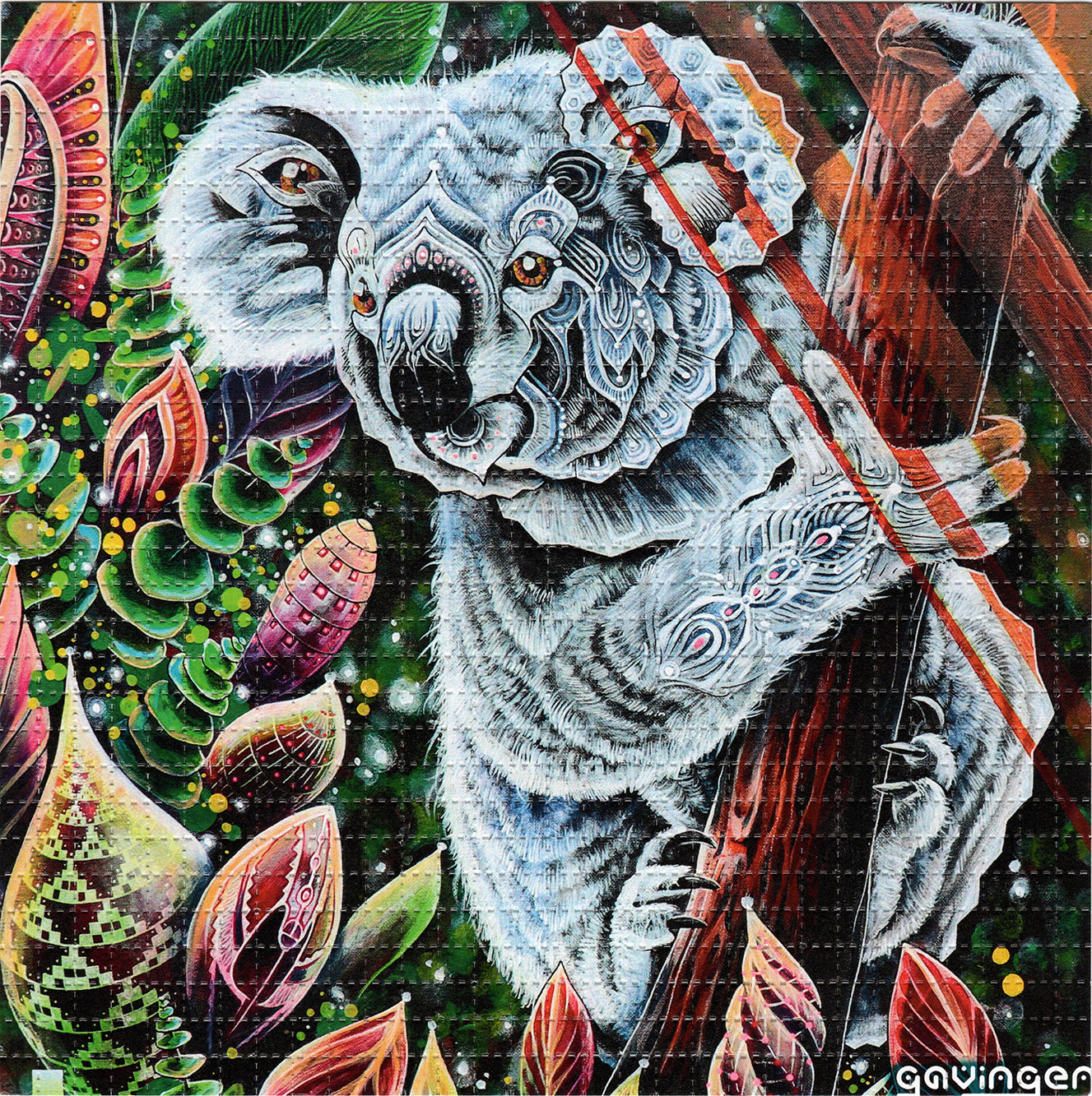 Sacred Koala by GavinGerArt Signed Limited Edition LSD blotter art print
