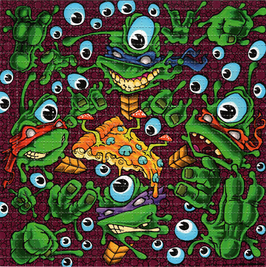 Teenage Mutant Pizza by Steve Wilson SIGNED Limited Edition LSD blotter art print