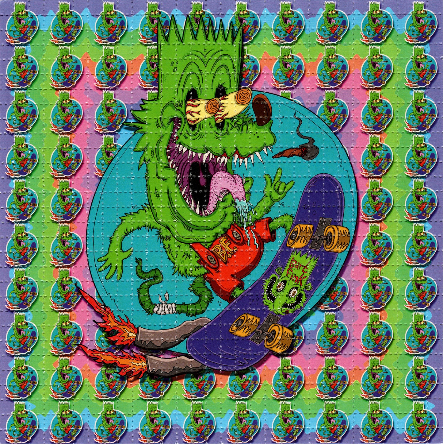 Bart Fink by Vincent Gordon SIGNED Limited Edition LSD blotter art print