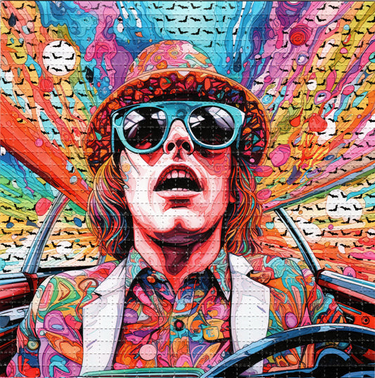 Depp Fear & Loathing by Caleb LSD blotter art print