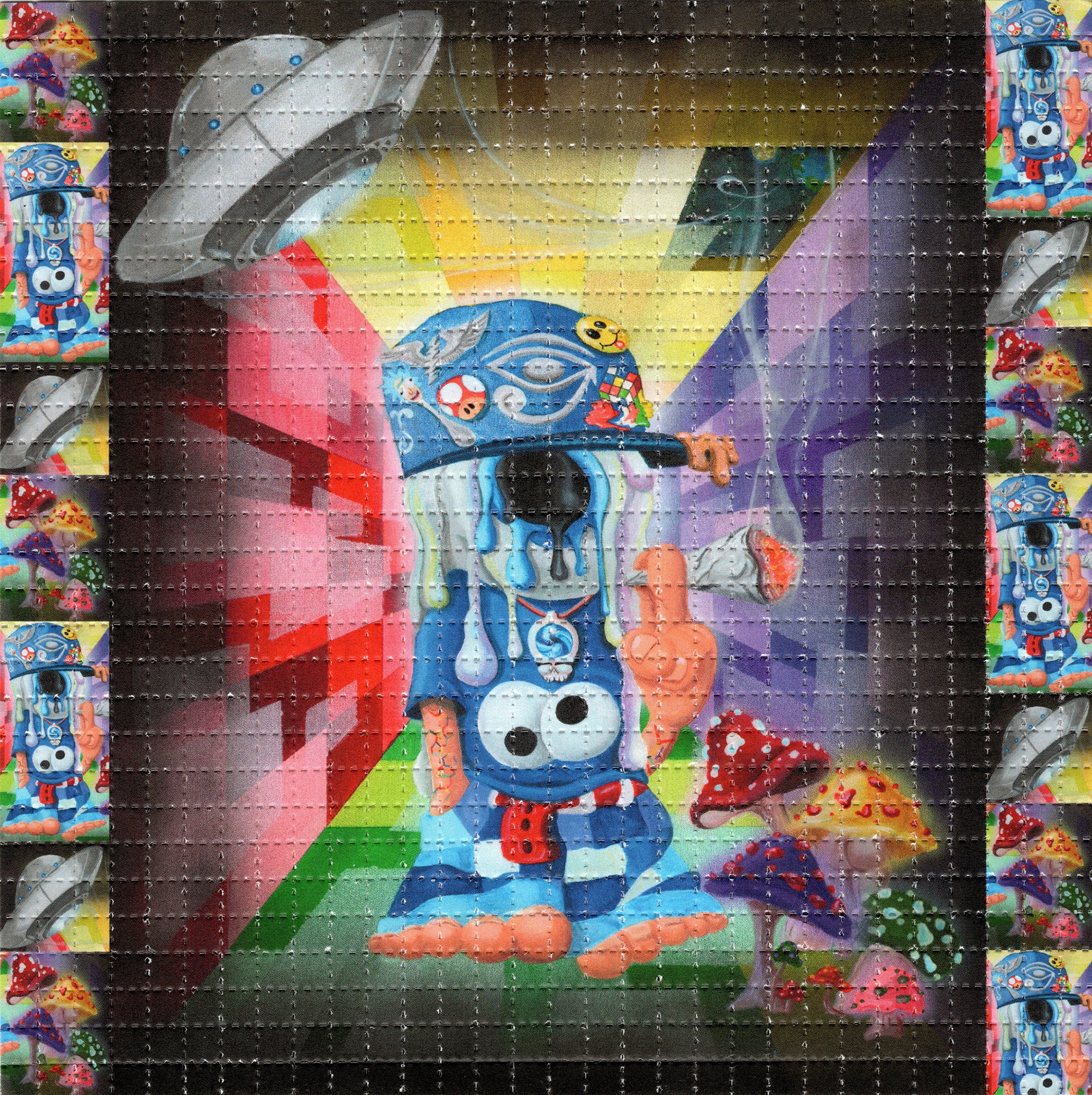 Lsd Cookies Cookie Soldier by Brandon Ready SIGNED Limited Edition LSD blotter art ...