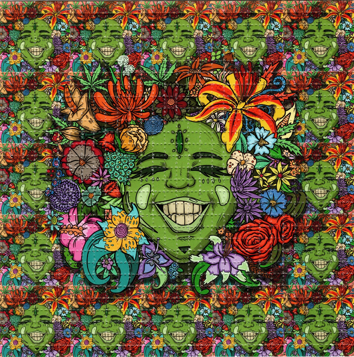 Flower Girl by Vincent Gordon SIGNED Limited Edition LSD blotter art print