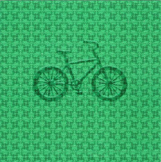 Bicycle Day Blue by Brandon Bennett SIGNED Limited Edition LSD blotter art print