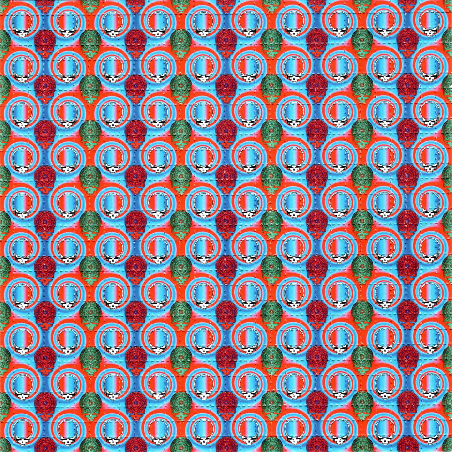 The Wheel Grateful Dead Tabs LSD blotter art print