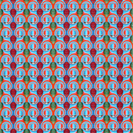 The Wheel Grateful Dead Tabs LSD blotter art print