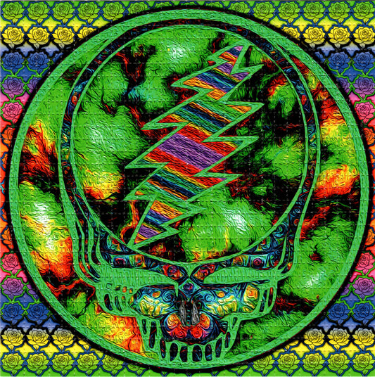 Muddy River Grateful Dead Tabs LSD blotter art print