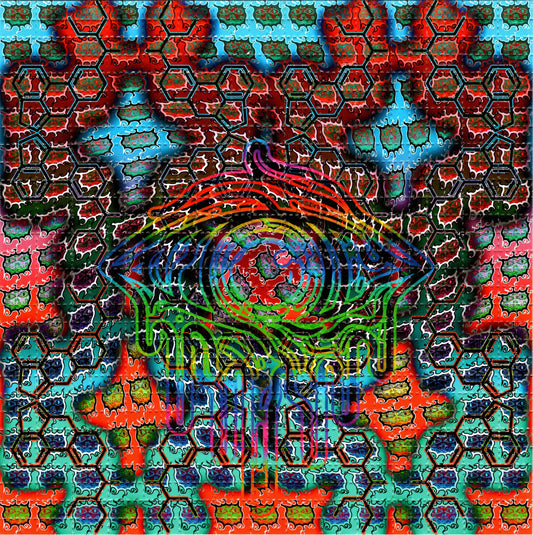 Weird Eye Grateful Dead Tabs LSD blotter art print