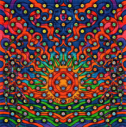 Sunrise Grateful Dead Tabs LSD blotter art print