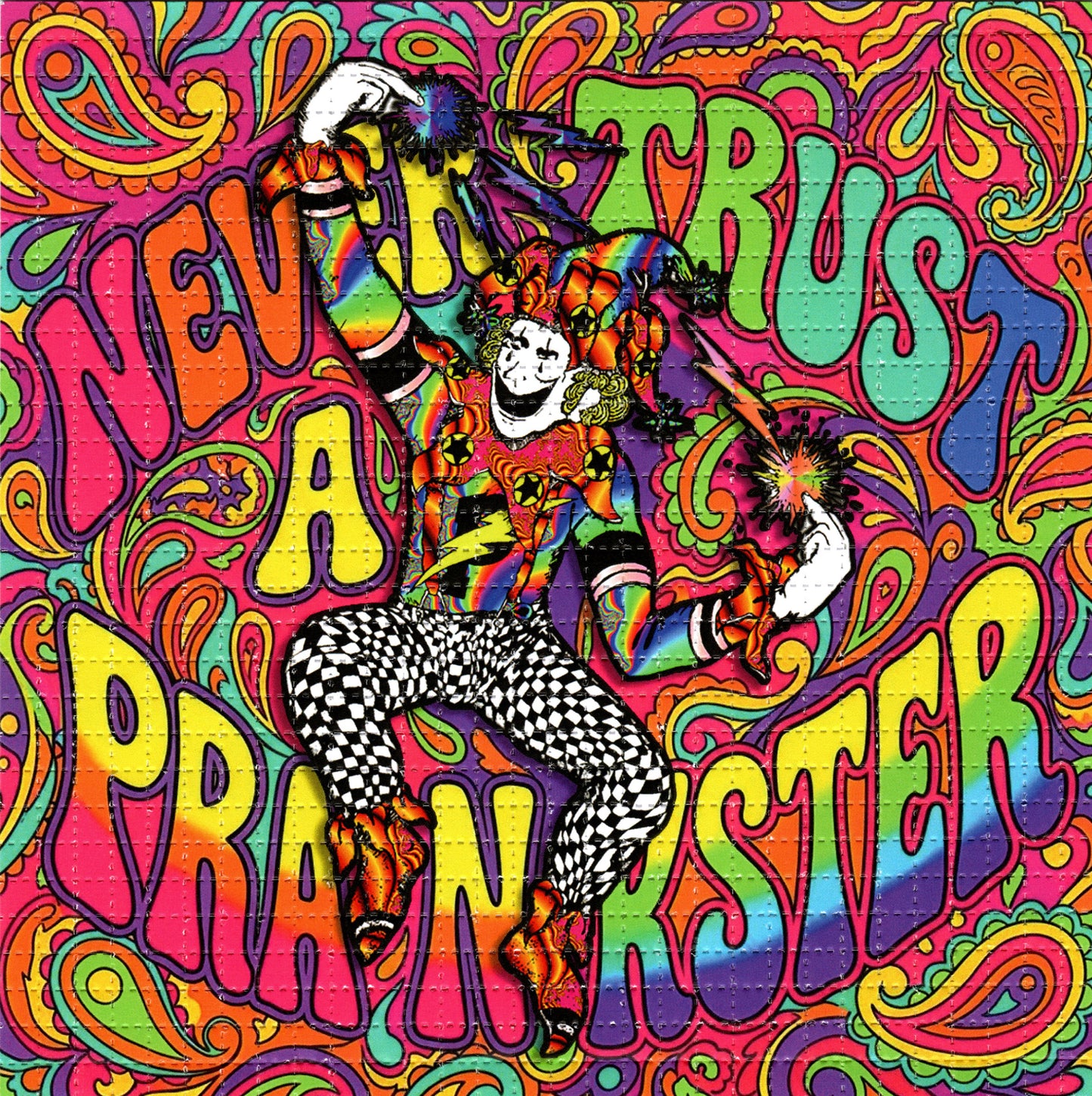 NTAP Jester Never Trust A Prankster LSD blotter art print