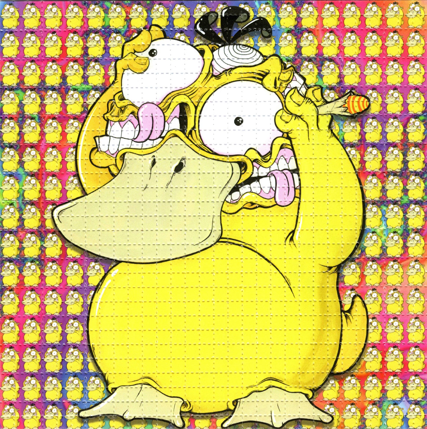 PsyDuck by Aaron Brooks - ABrooks Art SIGNED by Aaron Limited Edition LSD blotter art print
