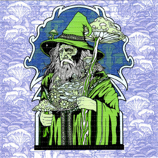 Magic Mushroom Man by Ellie Paisley Brooks Signed Limited Edition LSD blotter art print