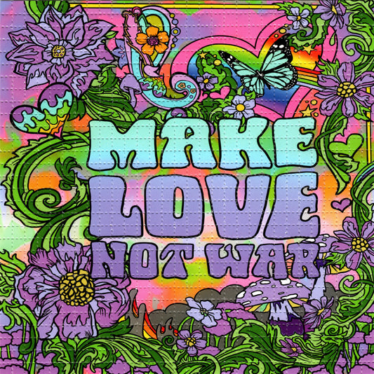 Love Not War by Ellie Paisley Brooks Signed Limited Edition LSD blotter art print