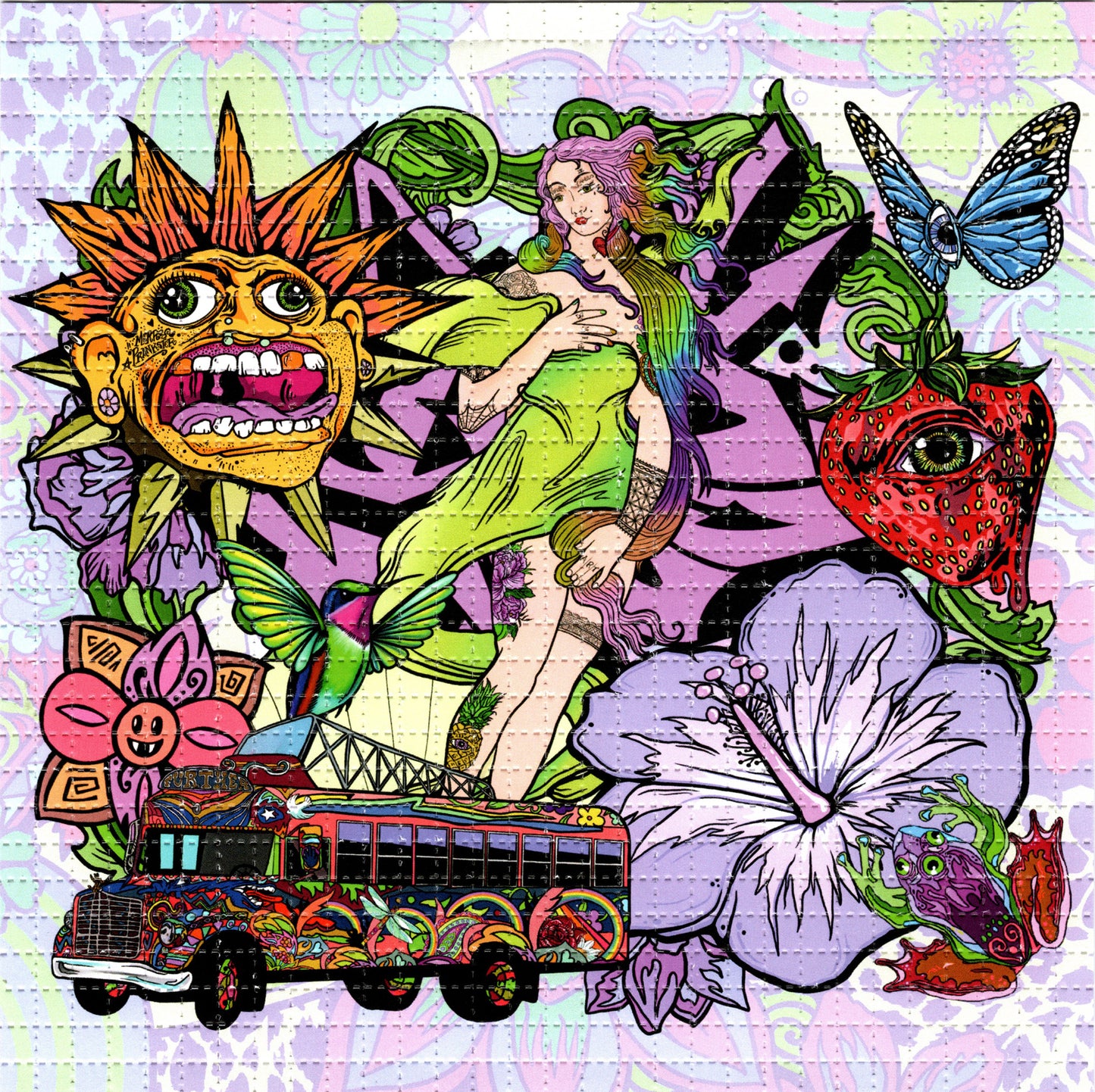 Official Further Collage by Ellie Paisley Brooks Signed Limited Edition LSD blotter art print