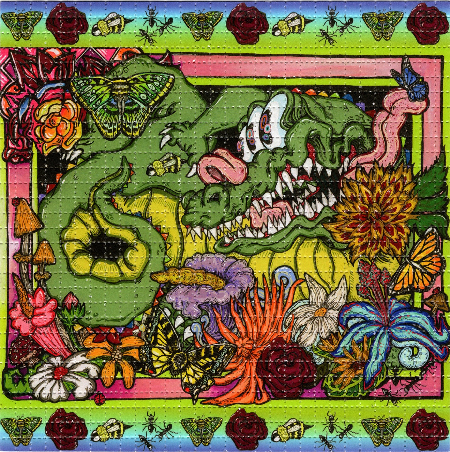 Melty Fam Collab - Aaron Brooks & Ellie Brooks & Vincent Gordon Limited Edition LSD blotter art print