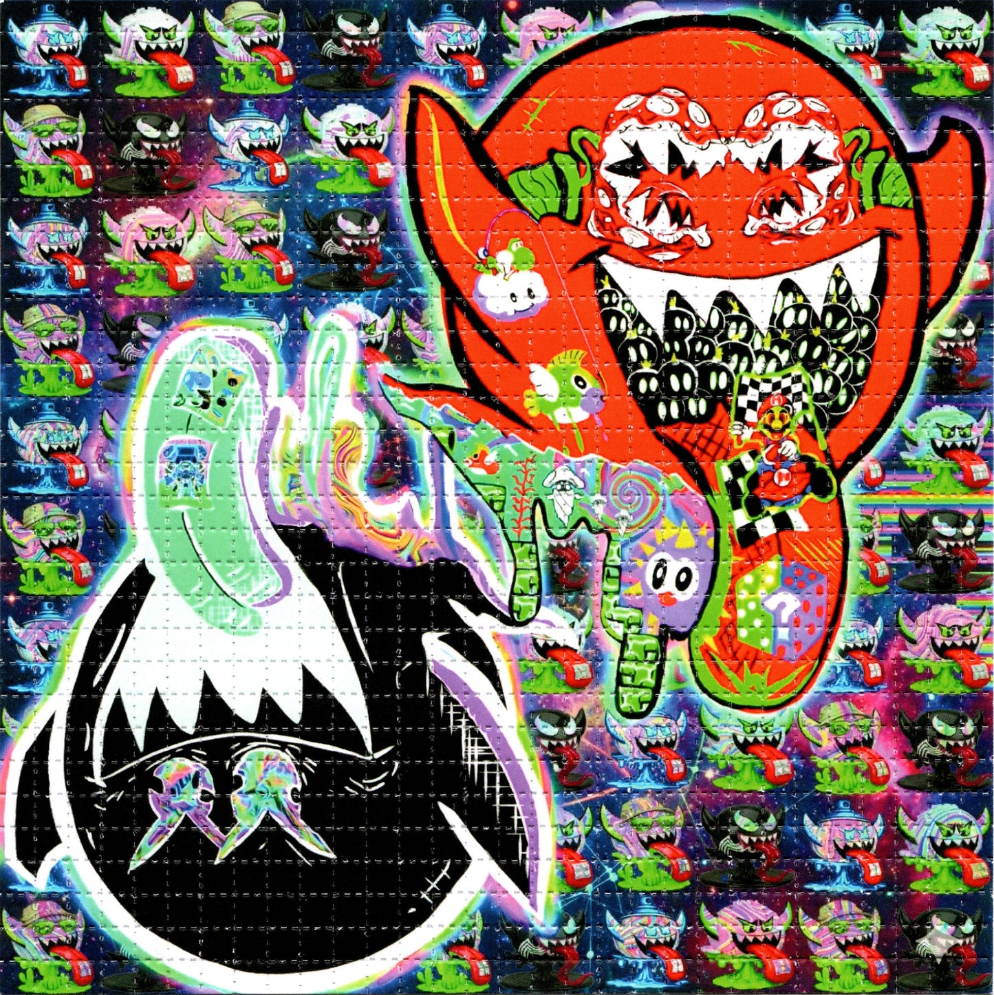 Boo Tabs by Unstopabell SIGNED Limited Edition LSD blotter art print