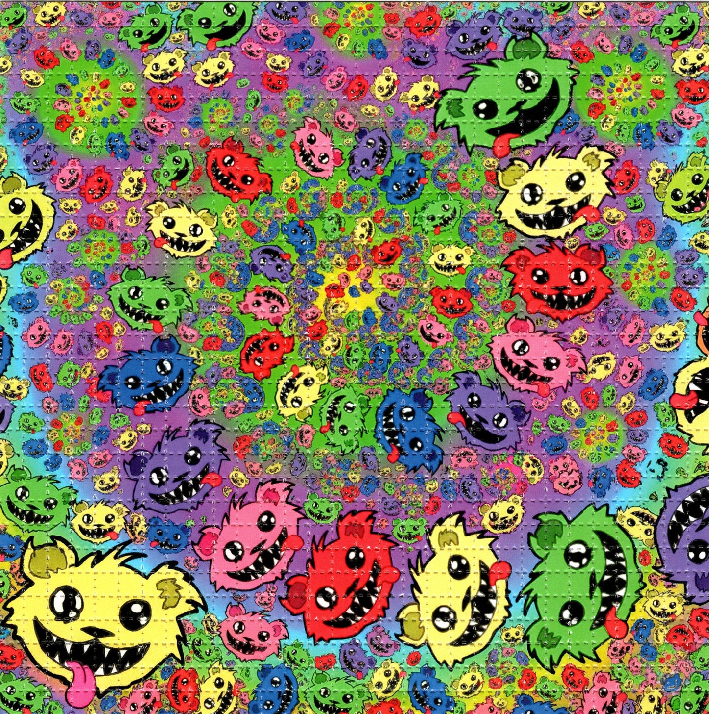 Feral Bears by Unstopabell SIGNED Limited Edition LSD blotter art print