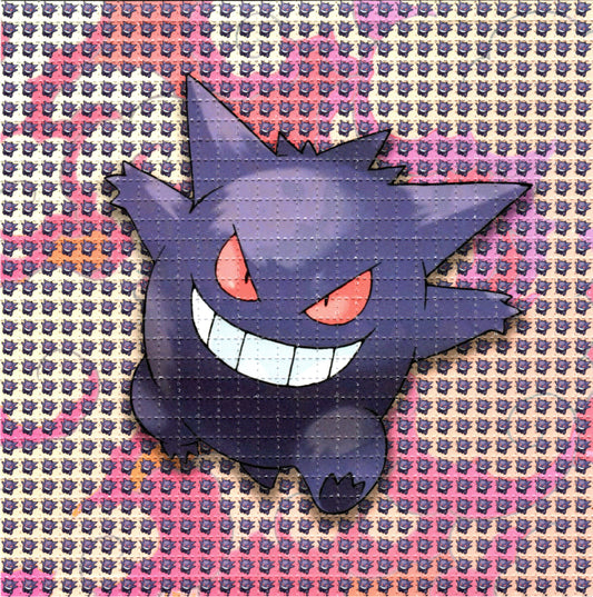Gengar Ghost PokeTripper LSD blotter art print