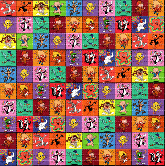 Looney Tunes Gang Dance Party LSD blotter art print