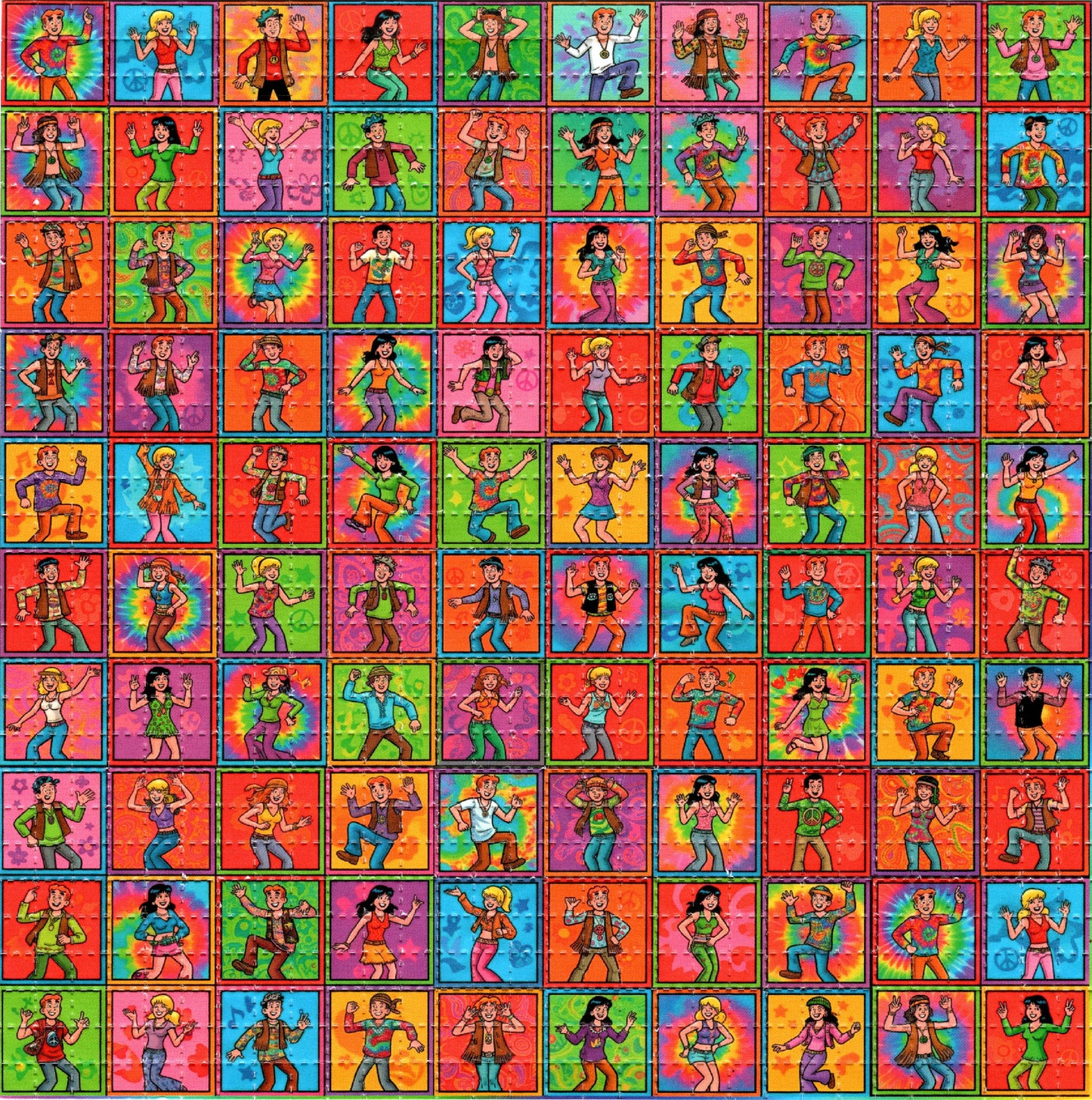 Archie Dance Party LSD blotter art print