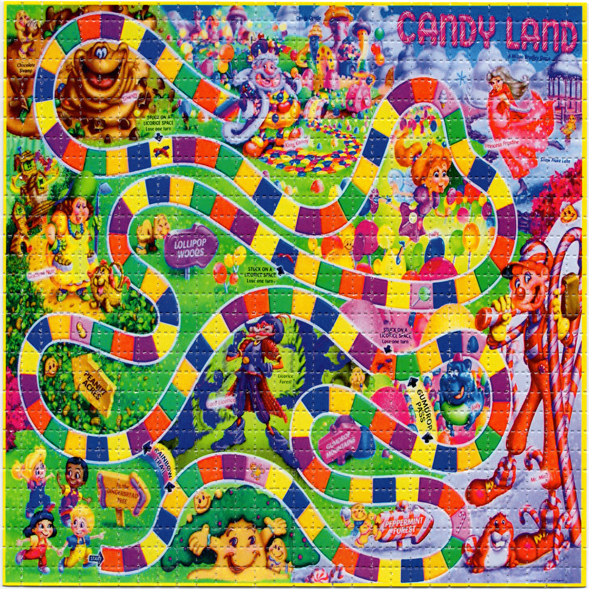 Land of Candy LSD blotter art print
