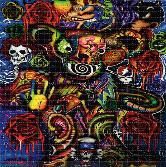 Crazy Bear  by Visual Fiber Limited Edition LSD blotter art print