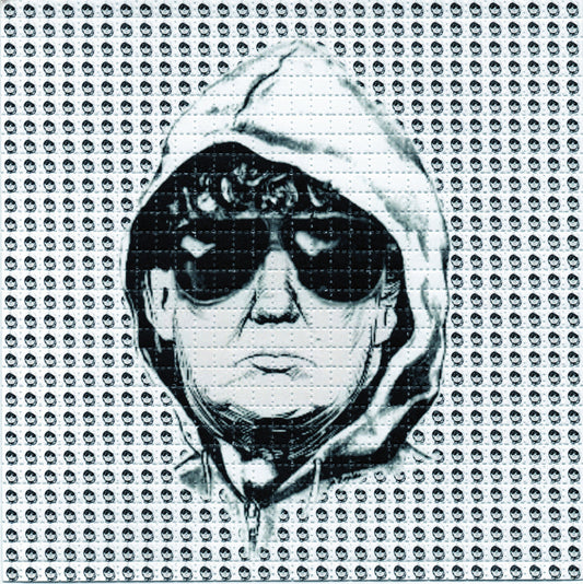 Trump Unabomber LSD blotter art print