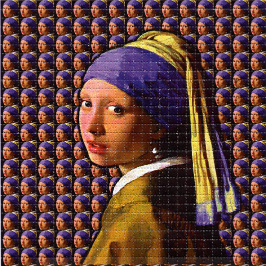 Pearl Earring LSD blotter art print