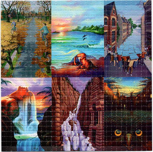 Optical Illusions X6 LSD blotter art print