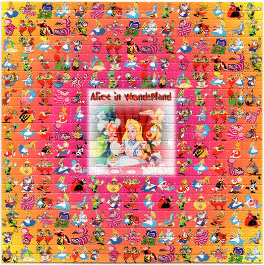 Classic Alice Tunes LSD blotter art print